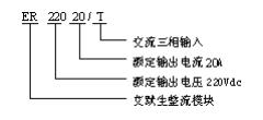 ER22020/T 系列整流模块型号说明