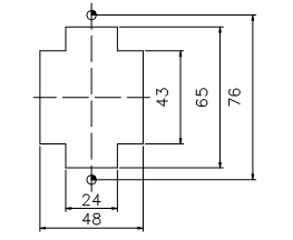 航空插座开孔图