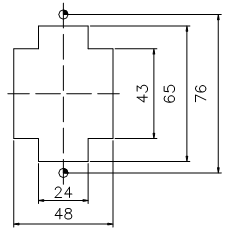 航空插座开孔图